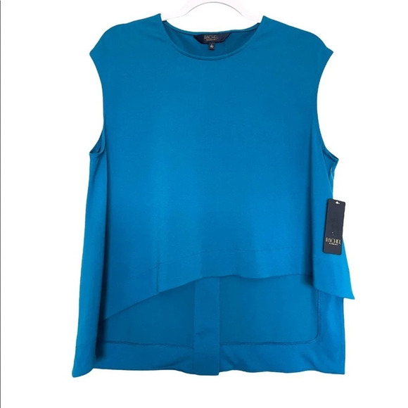 Rachel Roy Asymmetrical Hem Top Size Large NWT - Picture 1 of 8